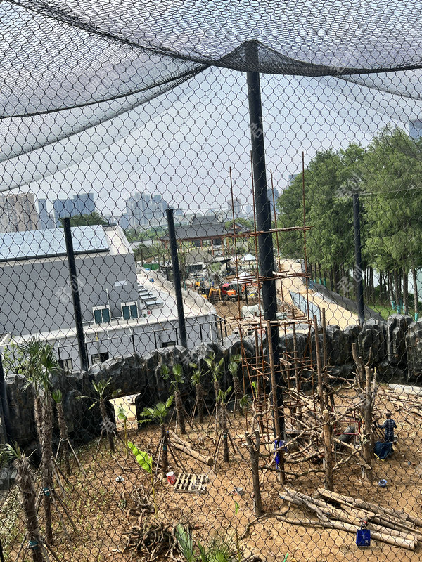 湖北武漢動物園不銹鋼軟網編織繩網